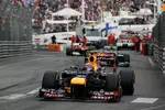 Foto zur News: So war letztlich auch der Zieleinlauf: Mark Webber (Red Bull), Nico Rosberg (Mercedes) und Fernando Alonso (Ferrari)