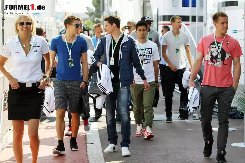 Foto zur News: Die Deutsche Fußballnationalmannschaft zu Besuch bei der Formel 1 in Monte Carlo