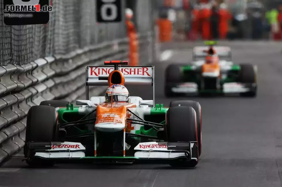 Foto zur News: Paul di Resta (Force India) und Nico Hülkenberg (Force India)