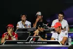 Foto zur News: Donnerstags-Pressekonferenz mit Felipe Massa (Ferrari), Sergio Perez (Sauber), Jean-Eric Vergne (Toro Rosso), Mark Webber (Red Bull), Jenson Button (McLaren) und Paul di Resta (Force India)