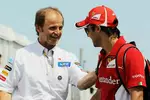 Foto zur News: Sauber-Physiotherapeut Josef Leberer und Felipe Massa (Ferrari)