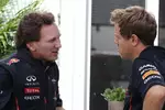 Foto zur News: Christian Horner (Red-Bull-Teamchef) und Sebastian Vettel (Red Bull)