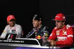 Gallerie: Lewis Hamilton (McLaren), Sebastian Vettel (Red Bull) und Fernando Alonso (Ferrari)