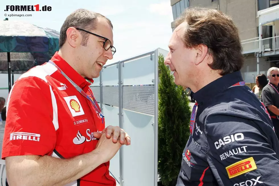 Foto zur News: Stefano Domenicali (Ferrari-Teamchef) und Christian Horner (Red-Bull-Teamchef)