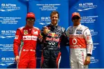 Gallerie: Sebastian Vettel (Red Bull), Lewis Hamilton (McLaren) und Fernando Alonso (Ferrari)