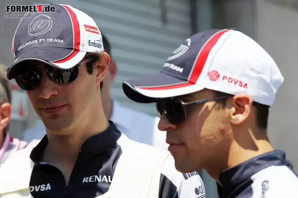 Foto zur News: Bruno Senna (Williams) und Pastor Maldonado (Williams)