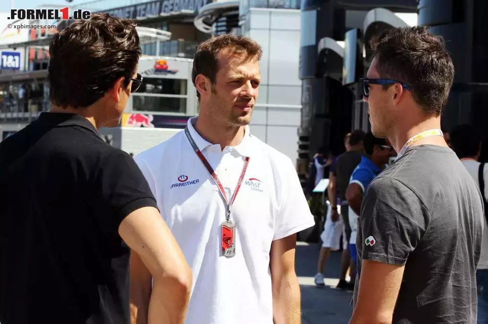 Foto zur News: Adrian Sutil, Alexander Wurz und Le-Mans-Sieger Andre Lotterer