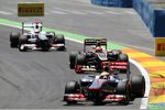 Gallerie: Lewis Hamilton (McLaren), Romain Grosjean (Lotus) und Kamui Kobayashi (Sauber)