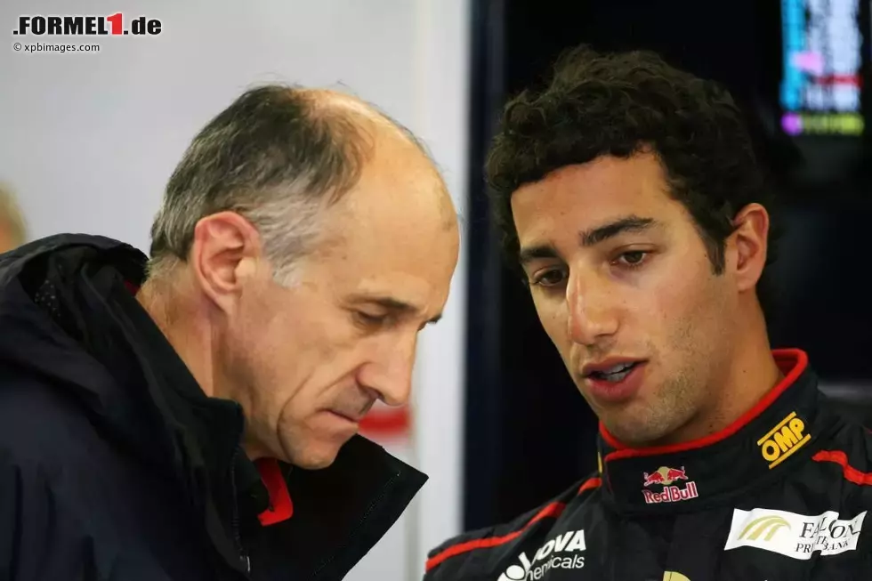 Foto zur News: Franz Tost (Teamchef, Toro Rosso) und Daniel Ricciardo (Toro Rosso)