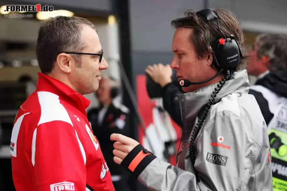 Foto zur News: Stefano Domenicali (Ferrari-Teamchef) und Sam Michael