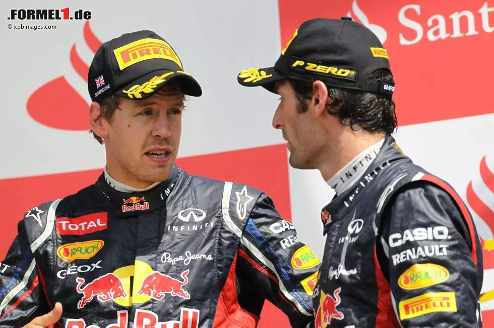 Foto zur News: Sebastian Vettel (Red Bull) und Mark Webber (Red Bull)