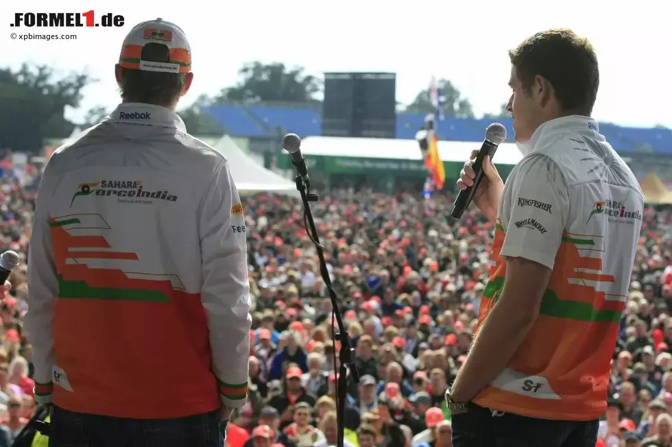 Foto zur News: Nico Hülkenberg (Force India) und Paul di Resta (Force India)