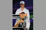 Foto zur News: Michael Schumacher (Mercedes) und Nico Hülkenberg (Force India)