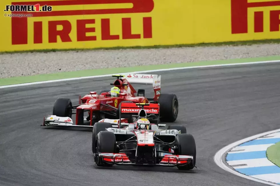 Foto zur News: Lewis Hamilton (McLaren) und Felipe Massa (Ferrari)