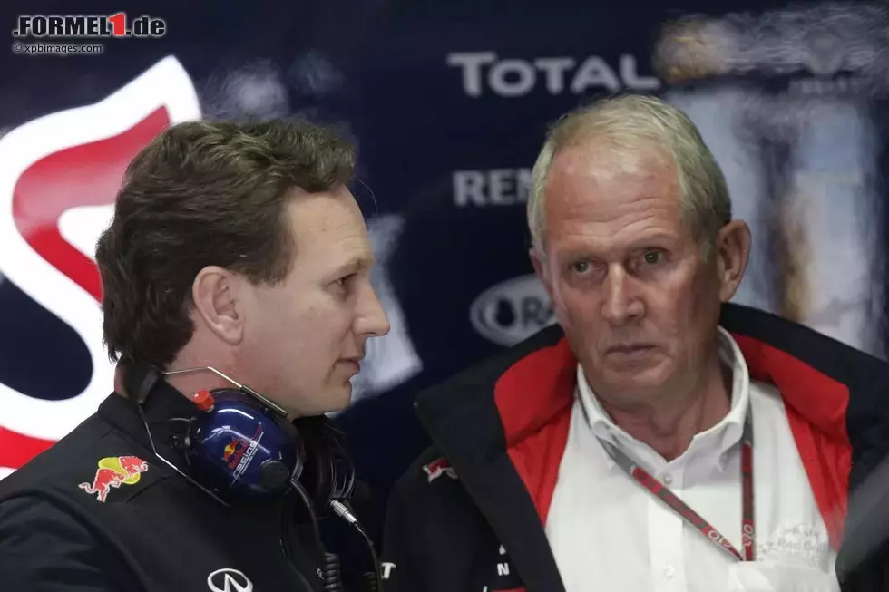 Foto zur News: Christian Horner (Red-Bull-Teamchef) und Helmut Marko (Red-Bull-Motorsportchef)