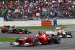 Gallerie: Felipe Massa (Ferrari), Nico Hülkenberg (Force India) und Kimi Räikkönen (Lotus)