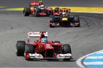 Gallerie: Fernando Alonso (Ferrari), Sebastian Vettel (Red Bull) und Lewis Hamilton (McLaren)