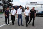 Gallerie: Christian Horner (Red-Bull-Teamchef), Martin Whitmarsh (Teamchef, McLaren), Eric Boullier (Lotus-Teamchef) und Bernie Ecclestone (Formel-1-Chef)