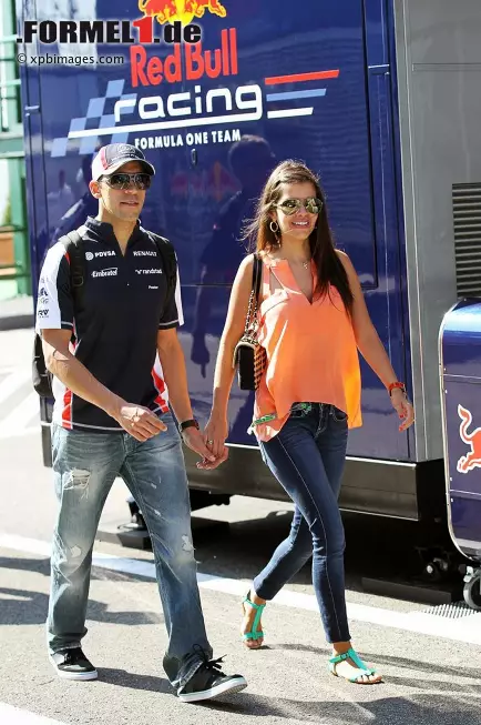 Foto zur News: Pastor Maldonado (Williams) mit Freundin Gabriella Tarkany beim Großen Preis von Ungarn