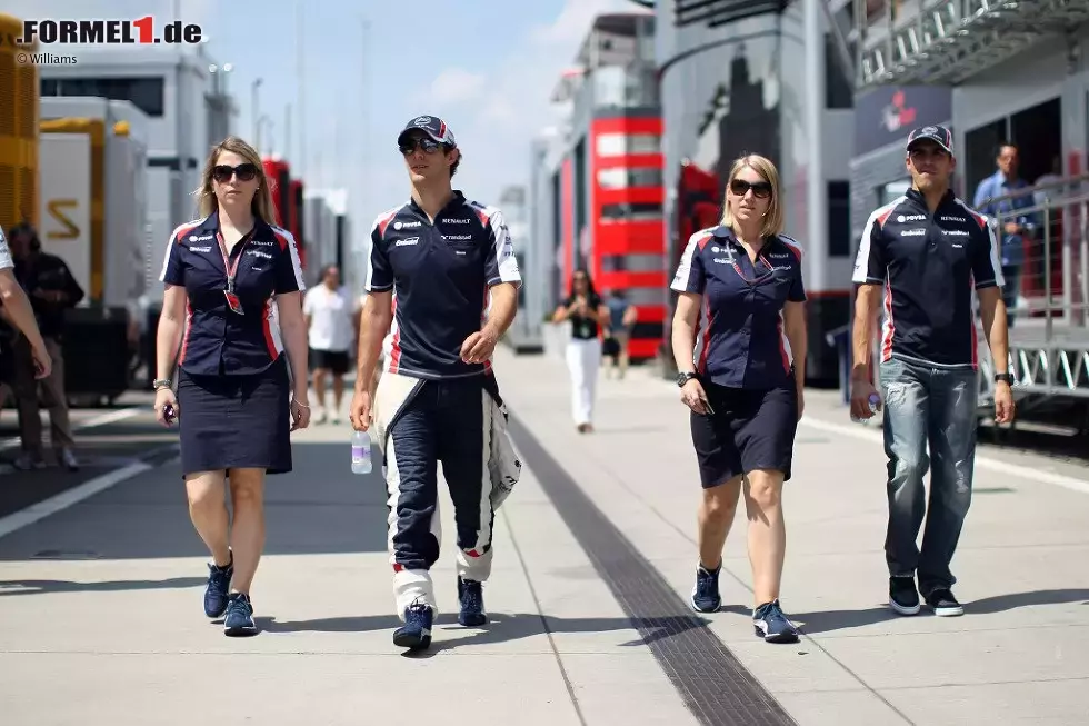 Foto zur News: Bruno Senna (Williams) und Pastor Maldonado (Williams)