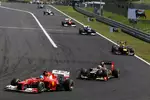 Foto zur News: Fernando Alonso (Ferrari) und Kimi Räikkönen (Lotus)