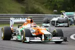 Foto zur News: Nico Hülkenberg (Force India) und Nico Rosberg (Mercedes)