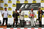 Foto zur News: Sam Michael, Lewis Hamilton (McLaren), Romain Grosjean (Lotus) und Kimi Räikkönen (Lotus)