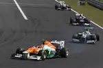 Foto zur News: Nico Hülkenberg (Force India) und Nico Rosberg (Mercedes)