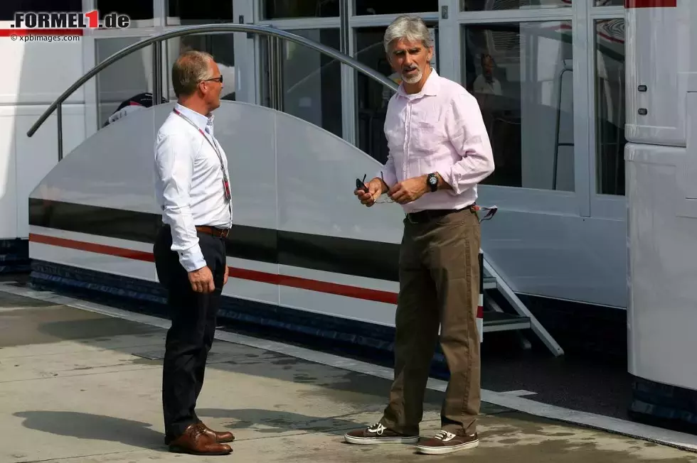 Foto zur News: Johnny Herbert und Damon Hill