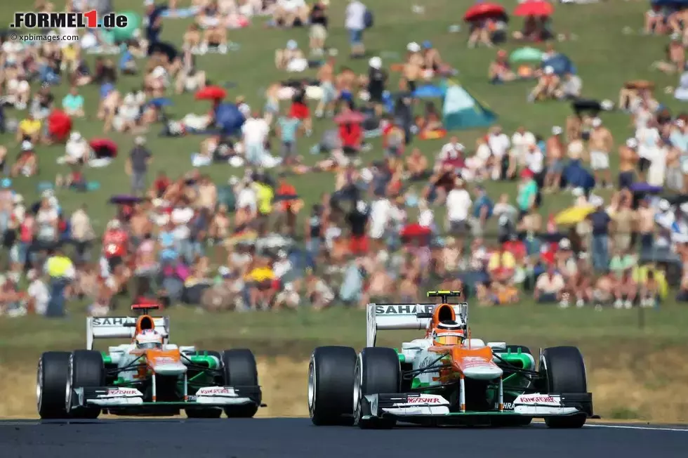 Foto zur News: Nico Hülkenberg (Force India) und Paul di Resta (Force India)