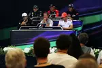 Foto zur News: Donnerstags-FIA-Pressekonferenz mit Pedro de la Rosa (HRT), Witali Petrow (Caterham), Michael Schumacher (Mercedes), Charles Pic (Marussia), Jenson Button (McLaren) und Jean-Eric Vergne (Toro Rosso)