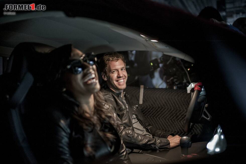 Foto zur News: Powered by Infiniti: Dreh zu Melanie Fionas neuem Musikvideo mit Sebastian Vettel (Red Bull)