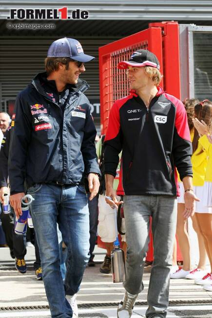 Foto zur News: Jean-Eric Vergne (Toro Rosso) und Charles Pic (Marussia)