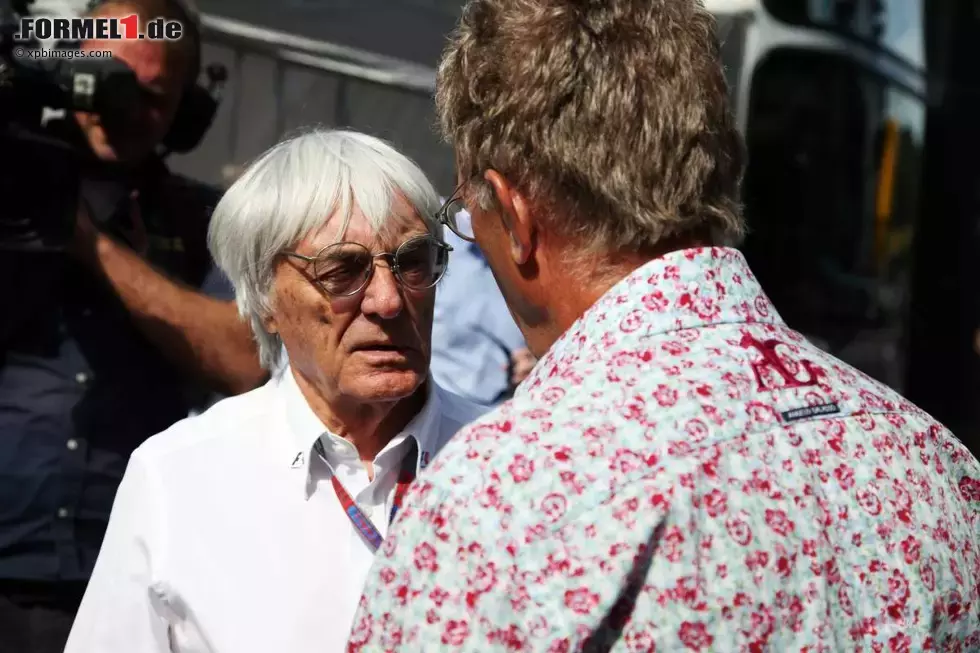 Foto zur News: Bernie Ecclestone (Formel-1-Chef) und Eddie Jordan