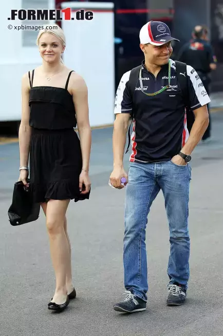 Foto zur News: Valtteri Bottas (Williams) mit seiner Freundin Emilia Pikkarainen