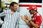 Foto zur News: Alexander Wurz (Toyota) und Marc Gene (Ferrari)