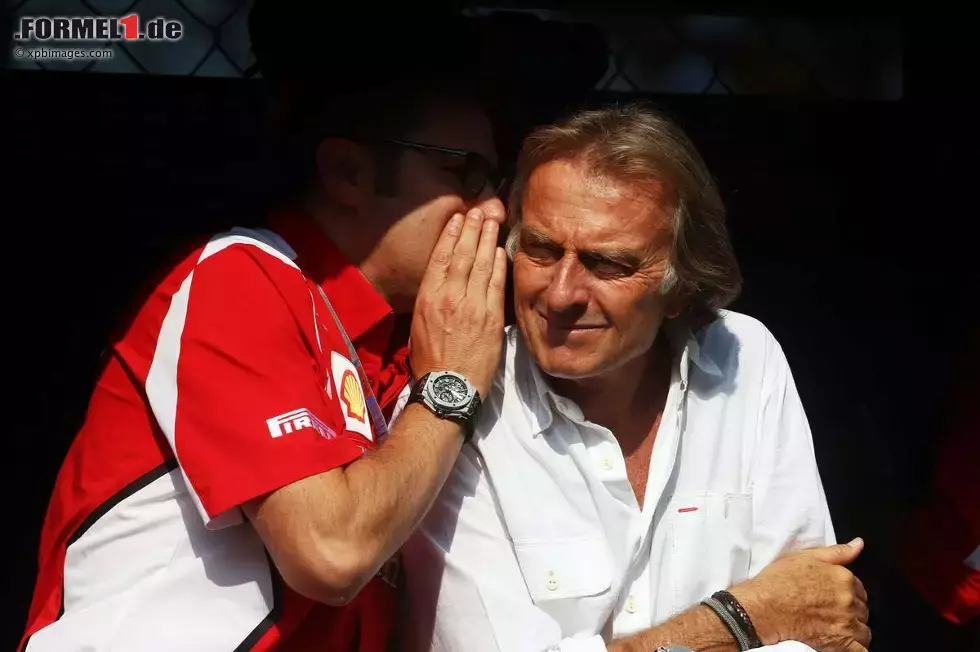 Foto zur News: Stefano Domenicali (Ferrari-Teamchef) und Luca di Montezemolo (Ferrari-Präsident)