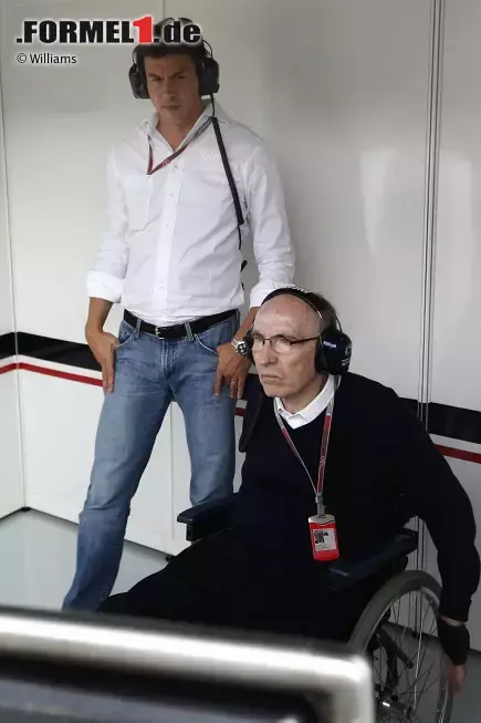 Foto zur News: Frank Williams (Teamchef) mit Toto Wolff (Großaktionär)