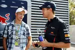 Foto zur News: Mikko Hirvonen (Citroen) und Sebastian Vettel (Red Bull)