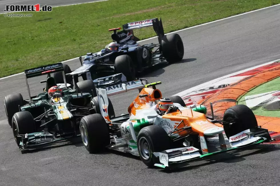 Foto zur News: Nico Hülkenberg (Force India) und Heikki Kovalainen (Caterham)