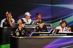 Foto zur News: Donnerstags-Pressekonferenz mit Bruno Senna (Williams), Nico Hülkenberg (Force India), Timo Glock (Marussia), Sebastian Vettel (Red Bull), Sergio Perez (Sauber) und Kimi Räikkönen (Lotus)