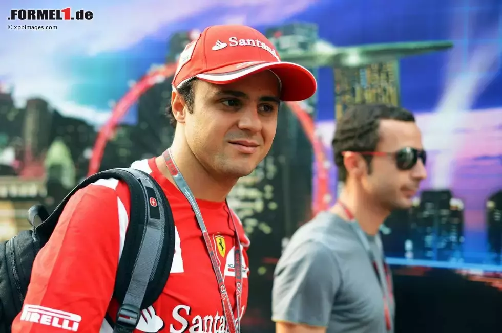 Foto zur News: Felipe Massa (Ferrari) mit Manager Nicolas Todt