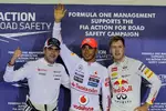 Foto zur News: Lewis Hamilton (McLaren), Pastor Maldonado (Williams) und Sebastian Vettel (Red Bull)