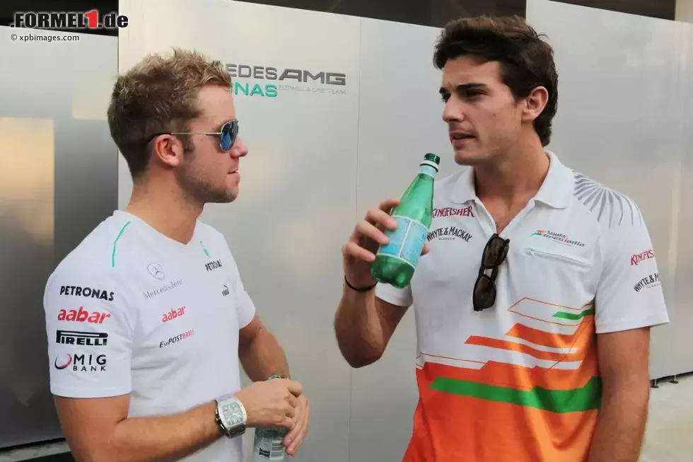 Foto zur News: Sam Bird und Jules Bianchi (Force India)