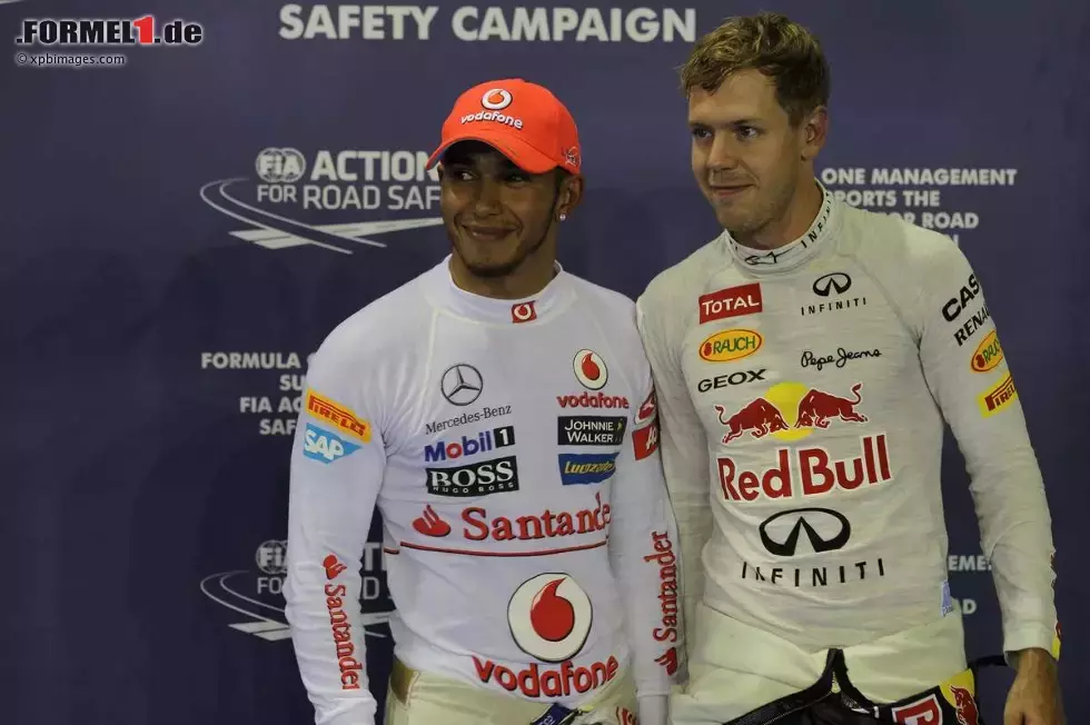 Foto zur News: Lewis Hamilton (McLaren) und Sebastian Vettel (Red Bull)