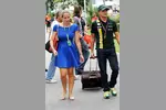 Foto zur News: Heikki Kovalainen (Caterham) mit Freundin Catherine Hyde