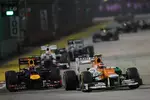 Foto zur News: Nico Hülkenberg (Force India) und Mark Webber (Red Bull)