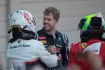 Foto zur News: Kamui Kobayashi (Sauber), Sebastian Vettel (Red Bull) und Felipe Massa (Ferrari)