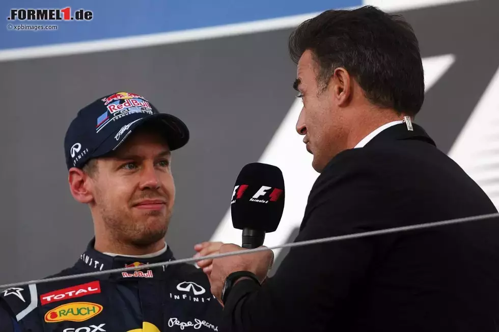 Foto zur News: Sebastian Vettel (Red Bull) und Jean Alesi