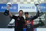 Foto zur News: Paul Monaghan und Sebastian Vettel (Red Bull)